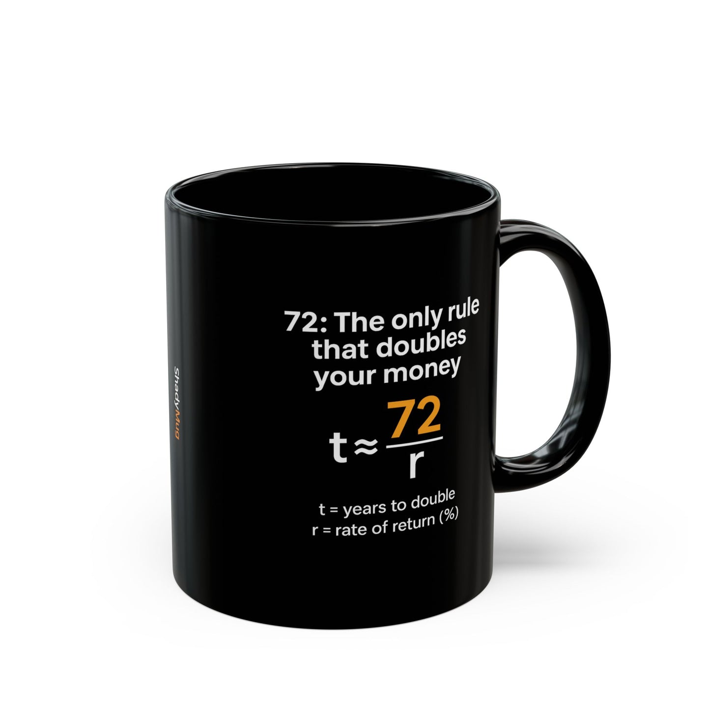 The Rule of 72 Mug – Finance Formula Coffee Cup for Investors, Bankers & Finance Bros