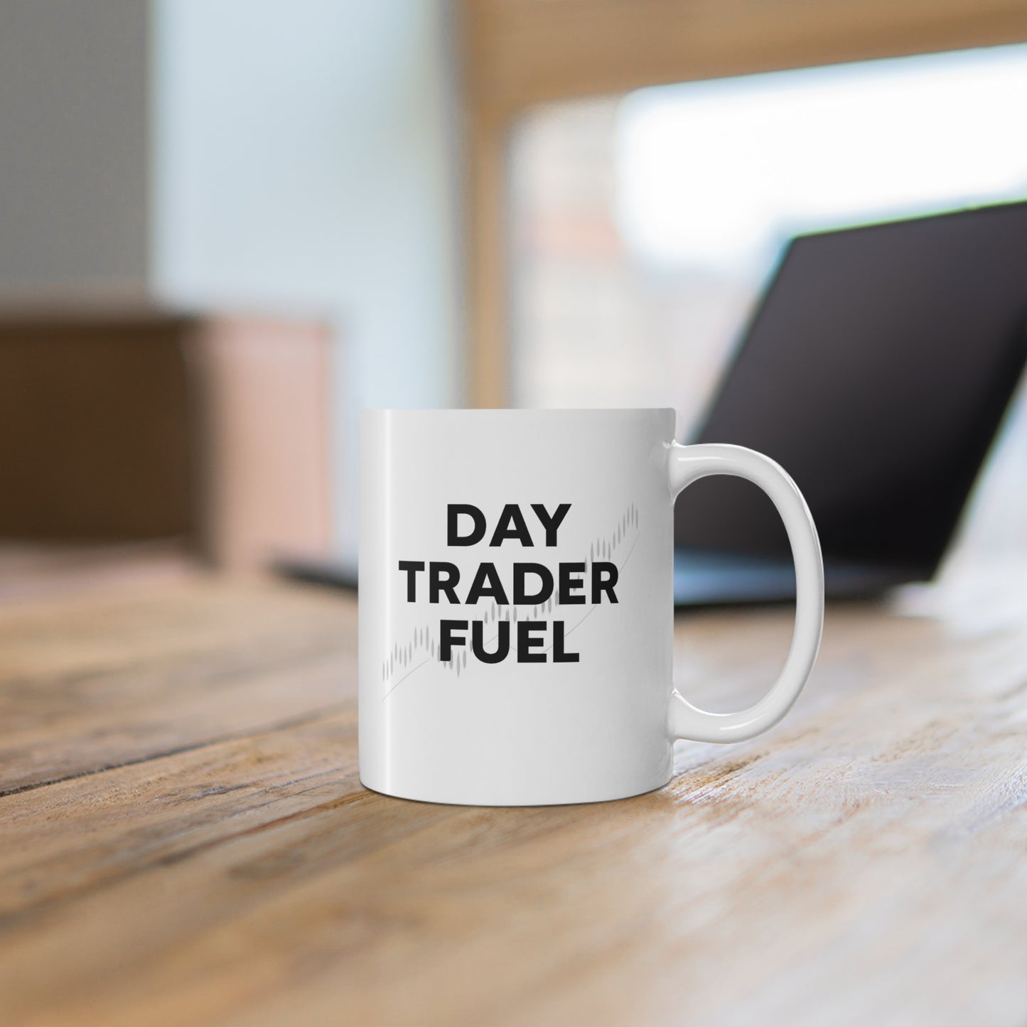 Day Trader Fuel Mug, Stock Market Coffee Cup, Funny Trader Gift, Finance Lover Drinkware, Wall Street Novelty Mug