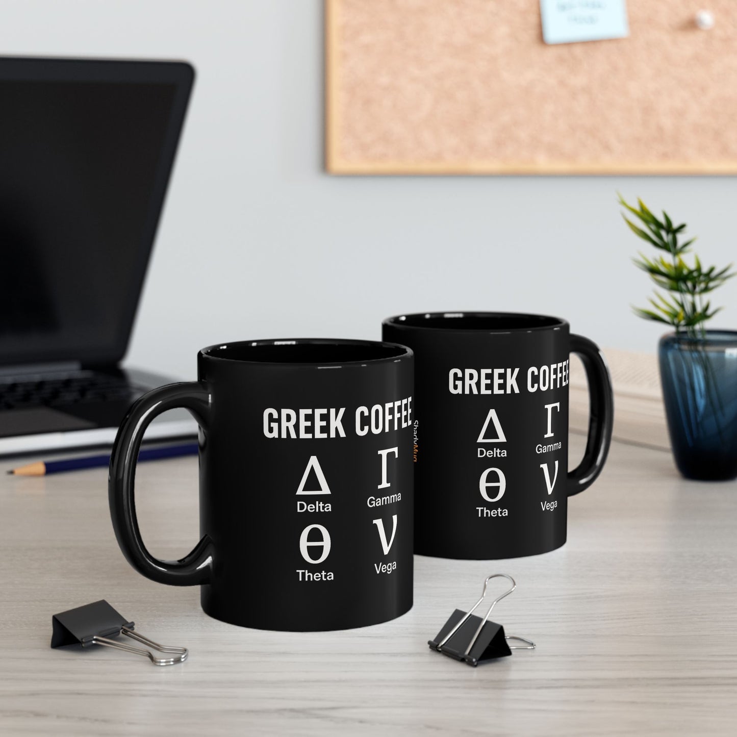 Greek Coffee Mug - Options Trading Mug for Stock Market Enthusiasts - Delta Gamma Theta Vega - Finance Gift for Traders & Investors