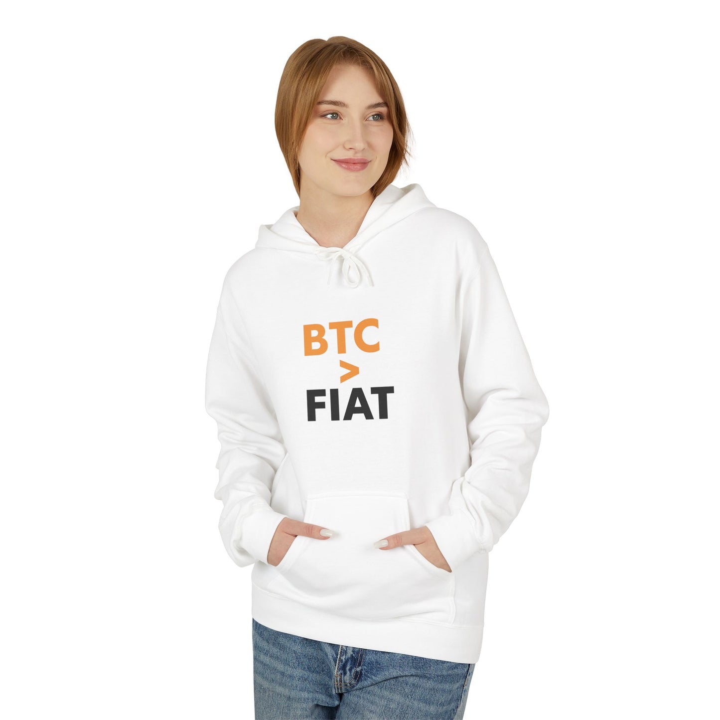 BTC > FIAT | Bitcoin Hoodie for Bitcoin Enthusiasts