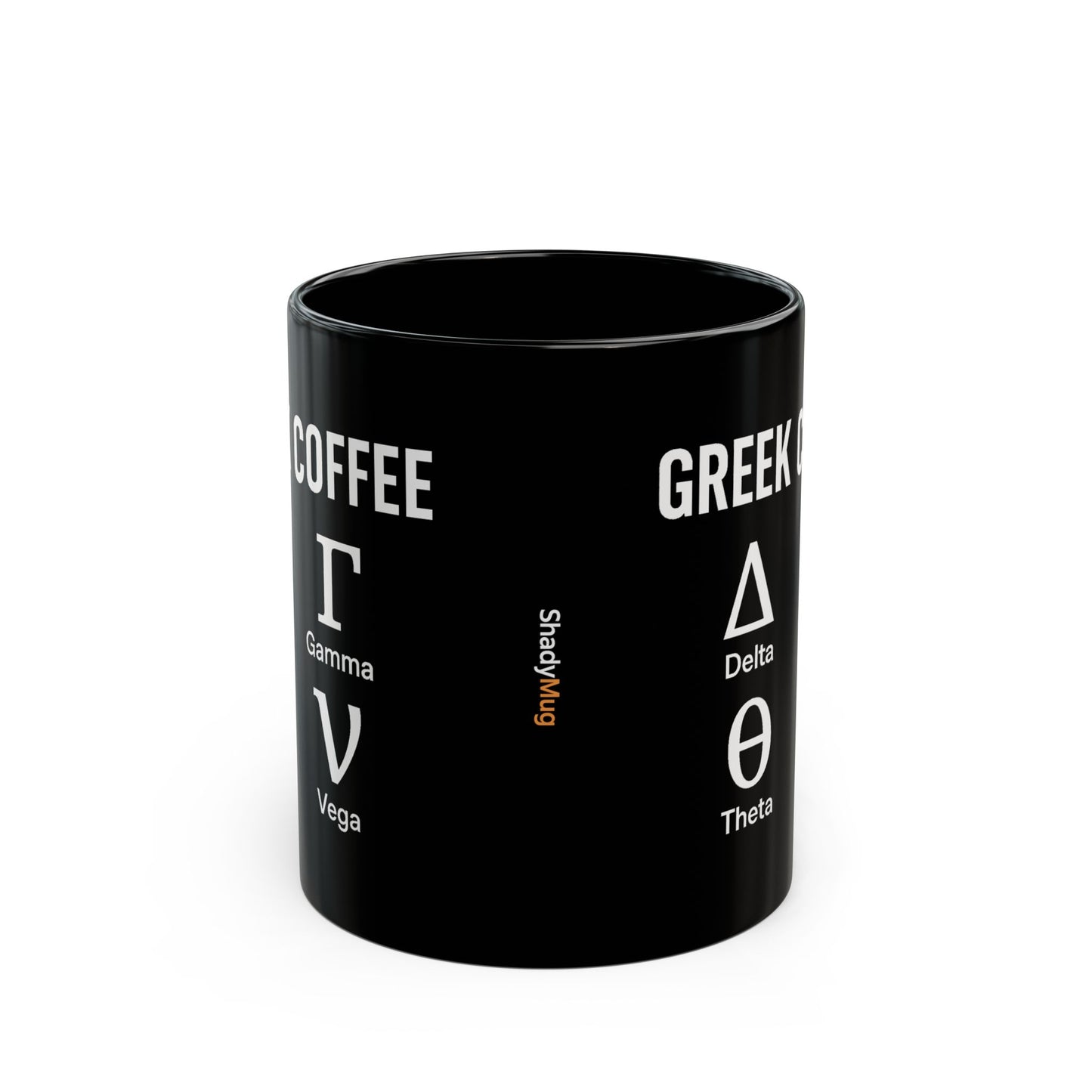 Greek Coffee Mug - Options Trading Mug for Stock Market Enthusiasts - Delta Gamma Theta Vega - Finance Gift for Traders & Investors