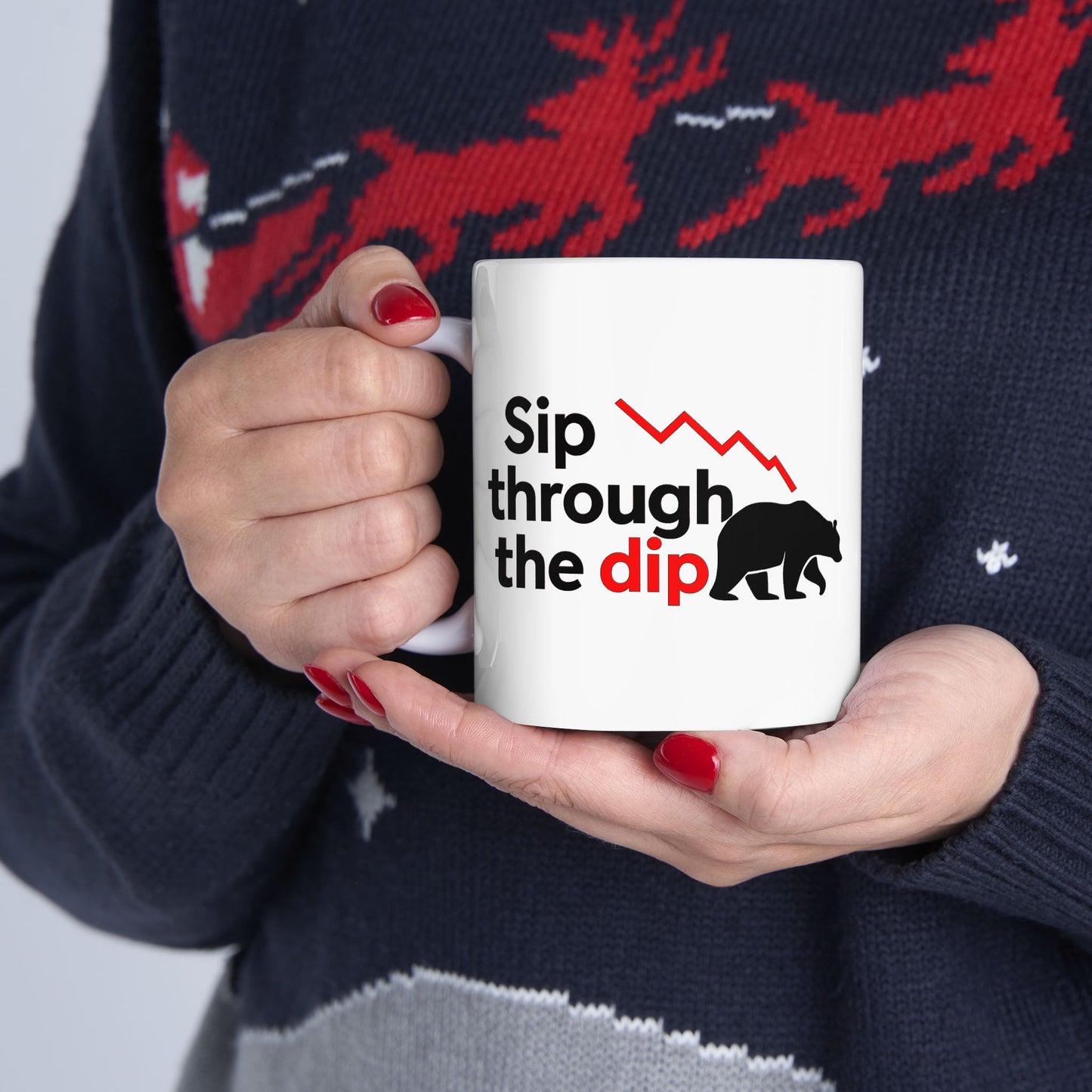 Investing Motivation Mug, Bull and Bear Design, Sip Coffee While Trading, Gift for Investors, Financial Planner, Stock Market Lover, [...]