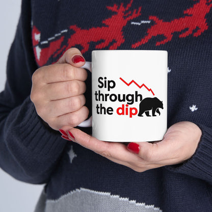 Investing Motivation Mug, Bull and Bear Design, Sip Coffee While Trading, Gift for Investors, Financial Planner, Stock Market Lover, [...]