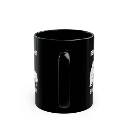 Bulls Make Money Coffee Mug - Funny Bear & Bull Wall Street Gift for Traders, Investors, and Finance Professionals