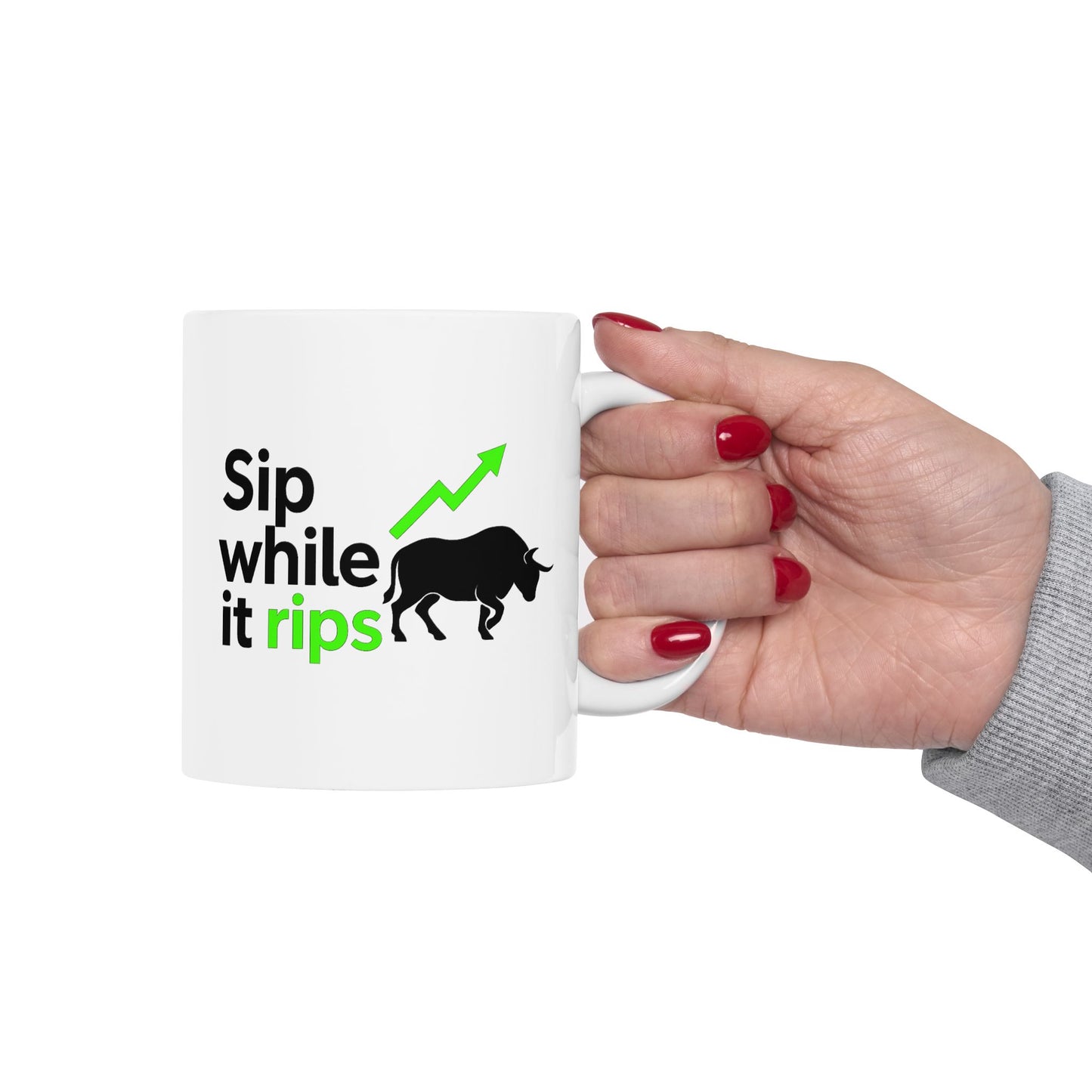 Investing Motivation Mug, Bull and Bear Design, Sip Coffee While Trading, Gift for Investors, Financial Planner, Stock Market Lover, [...]