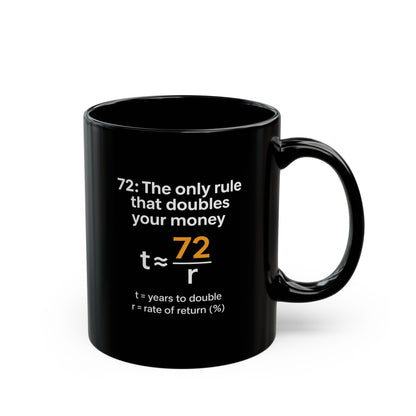 The Rule of 72 Mug – Finance Formula Coffee Cup for Investors, Bankers & Finance Bros