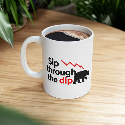 Investing Motivation Mug, Bull and Bear Design, Sip Coffee While Trading, Gift for Investors, Financial Planner, Stock Market Lover, [...]