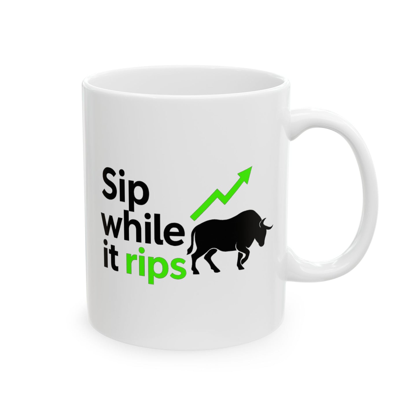 Investing Motivation Mug, Bull and Bear Design, Sip Coffee While Trading, Gift for Investors, Financial Planner, Stock Market Lover, [...]