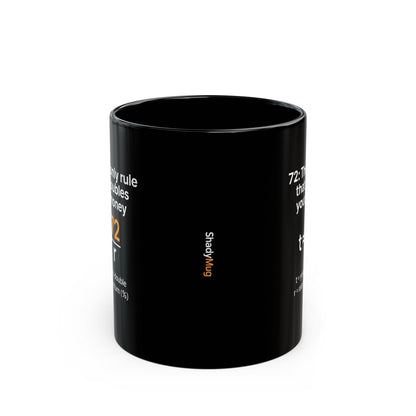 The Rule of 72 Mug – Finance Formula Coffee Cup for Investors, Bankers & Finance Bros